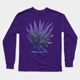 Lavender bouquet in a vase. Long Sleeve T-Shirt